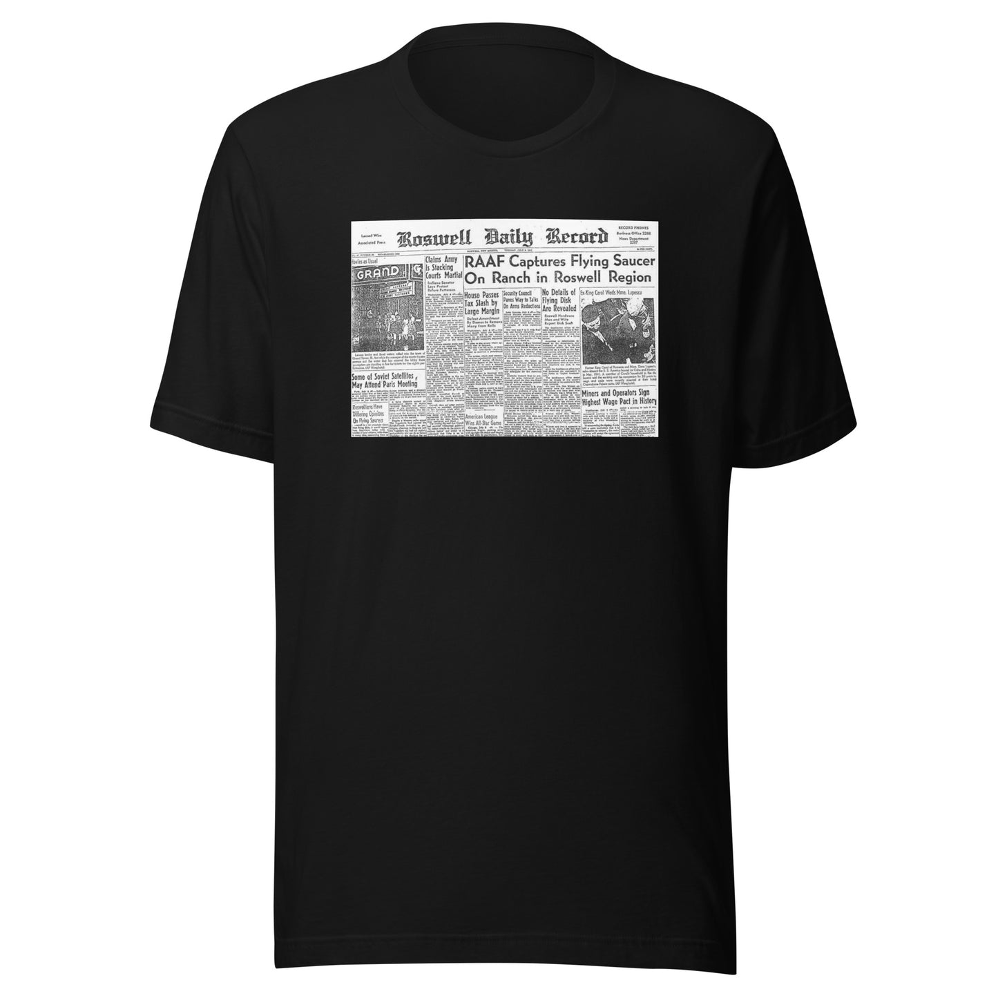 Roswell Daily Record: Unisex T-Shirt